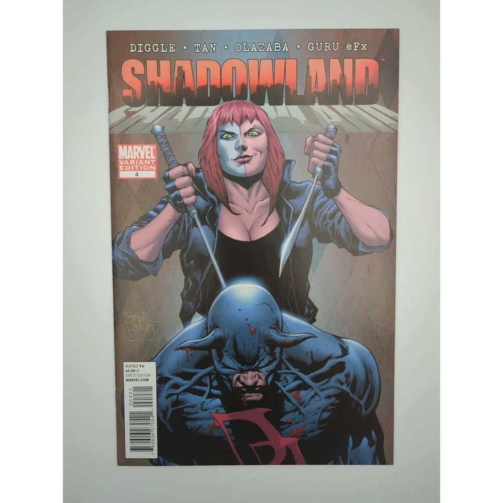 Shadowland #4 Billy‎ Tan 1:15 Variant (2010) Marvel Daredevil Elektra NM Range